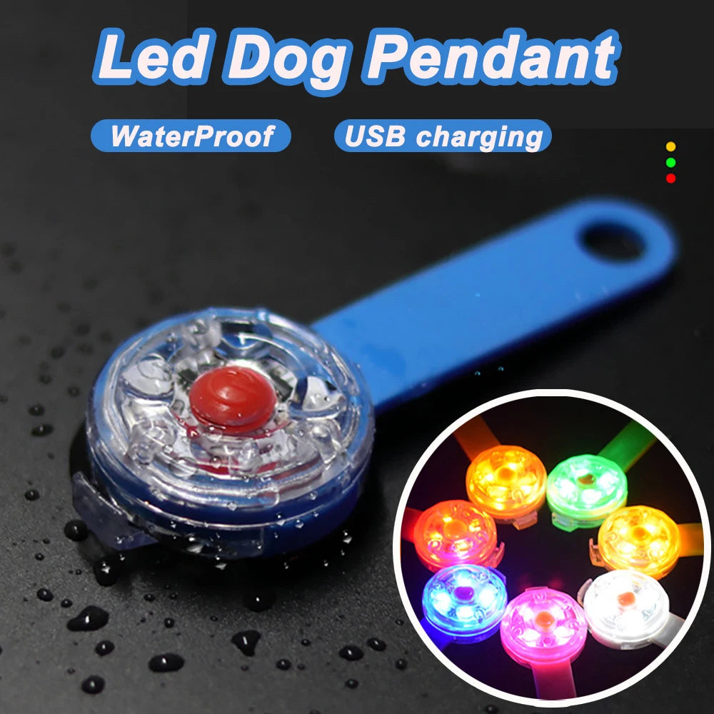 ✨ Waterproof LED Pet Collar Pendant - Nighttime Safety for Your Furry Friend 🌟