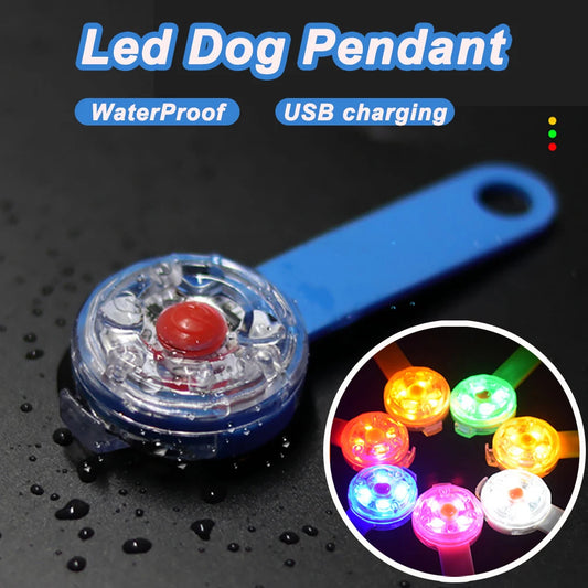 ✨ Waterproof LED Pet Collar Pendant - Nighttime Safety for Your Furry Friend 🌟